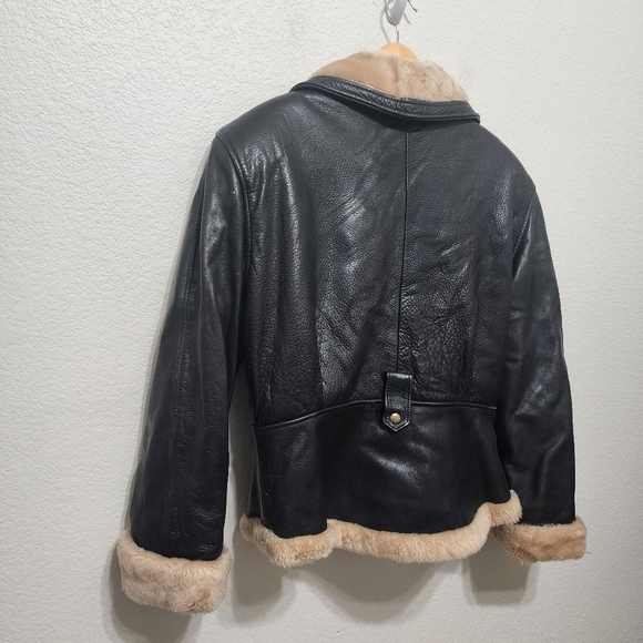 Vintage Martani Black Leather Retro Jacket Size L - Picture 4 of 13